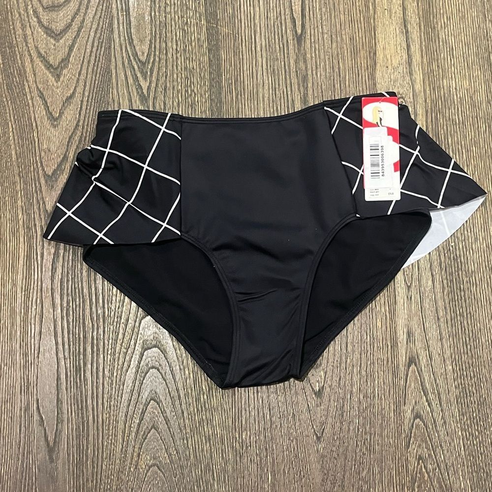 SPANX Black and White Bikini Bottom